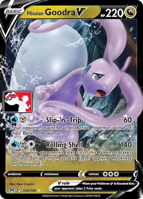 Hisuian Goodra V — Prize Pack Series Cards 135 Pokémon card
