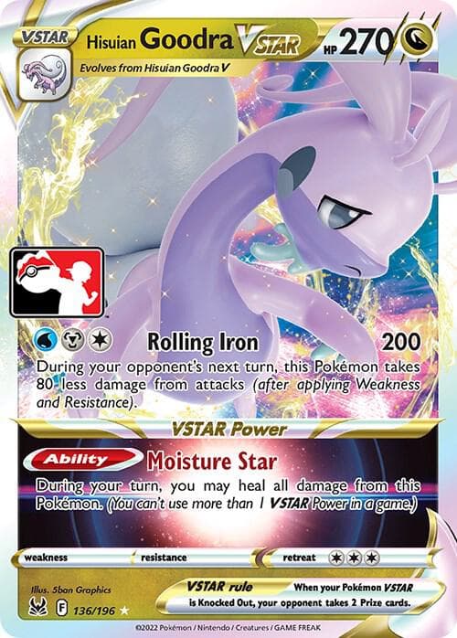 Hisuian Goodra VSTAR — Prize Pack Series Cards 136 Pokémon card