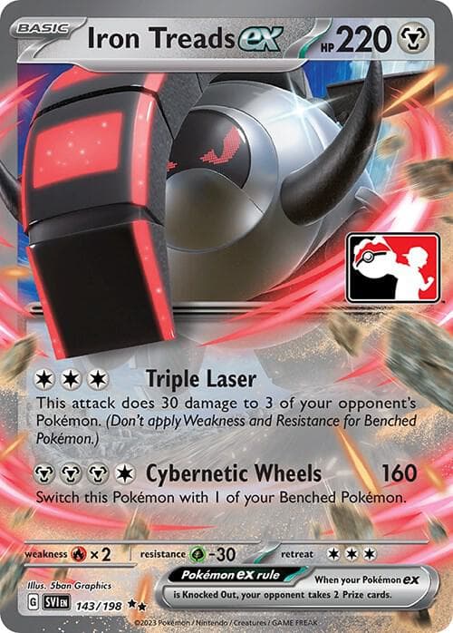 Iron Treads ex — Prize Pack Series Cards 143 Pokémon card