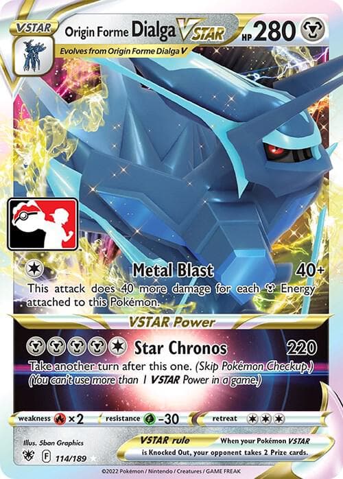 Origin Forme Dialga VSTAR — Prize Pack Series Cards 114 Pokémon card