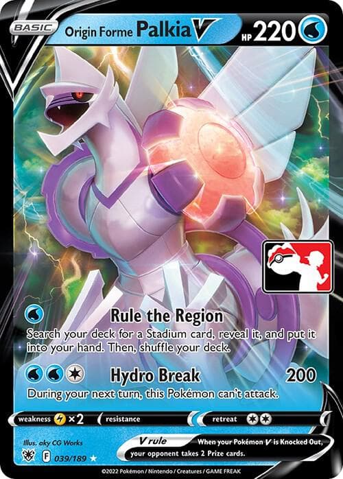 Origin Forme Palkia V — Prize Pack Series Cards 39 Pokémon card