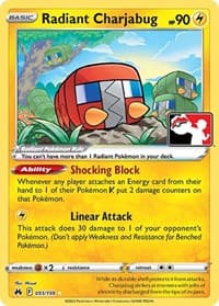 Radiant Charjabug — Prize Pack Series Cards 51 Pokémon card