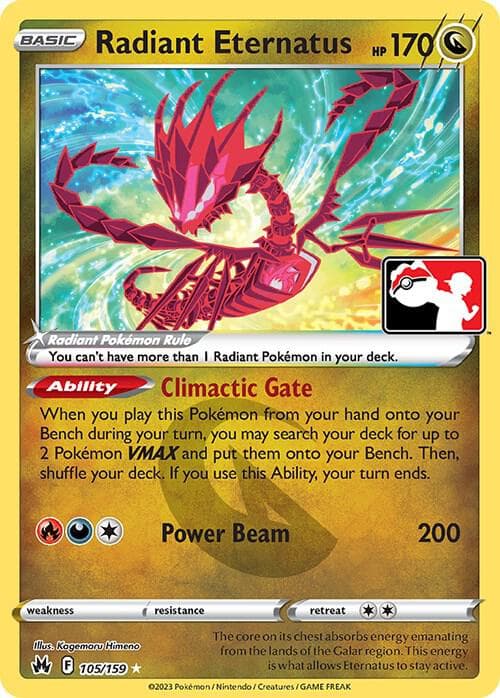 Radiant Eternatus — Prize Pack Series Cards 105 Pokémon card