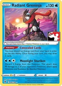 Radiant Greninja — Prize Pack Series Cards 46 Pokémon card