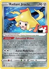 Radiant Jirachi — Prize Pack Series Cards 120 Pokémon card