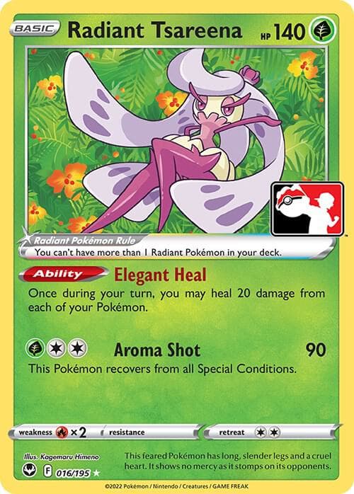 Radiant Tsareena — Prize Pack Series Cards 16 Pokémon card