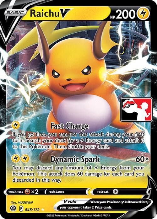 Raichu V — Prize Pack Series Cards 45 Pokémon card