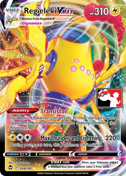 Regieleki VMAX — Prize Pack Series Cards 58 Pokémon card