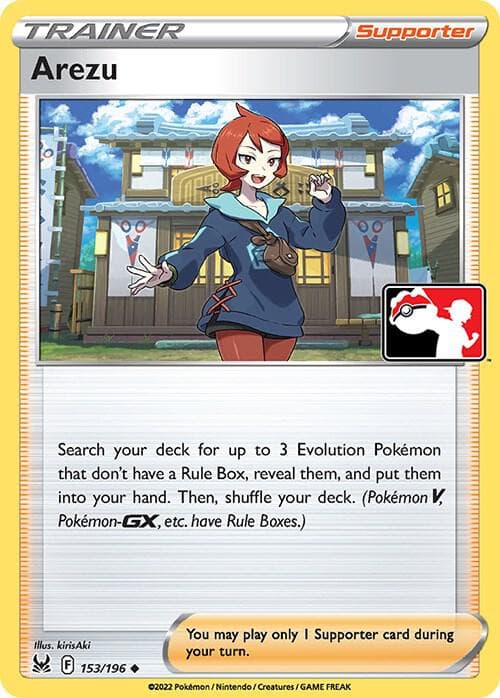 Arezu — Prize Pack Series Cards 153 Pokémon card