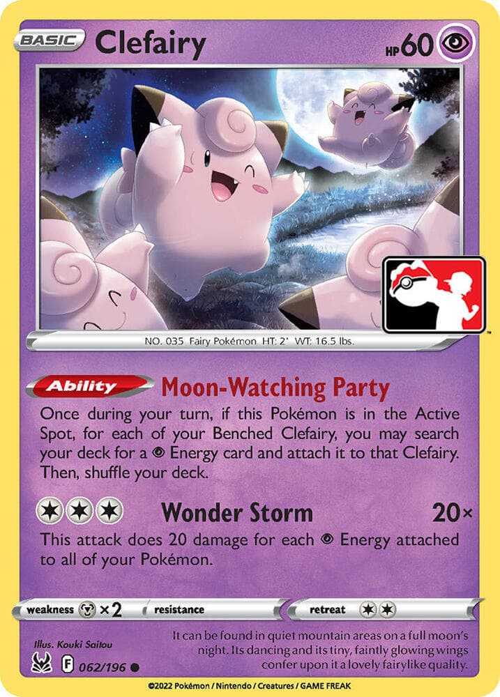 Clefairy — Prize Pack Series Cards 62 Pokémon card