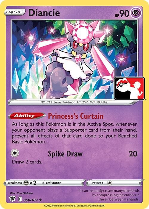 Diancie — Prize Pack Series Cards 68 Pokémon card