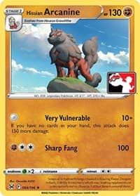 Hisuian Arcanine — Prize Pack Series Cards 84 Pokémon card