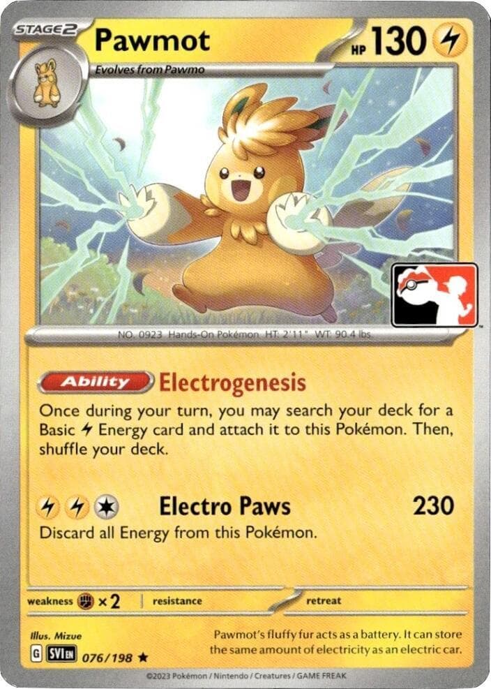 Pawmot — Prize Pack Series Cards 76 Pokémon card