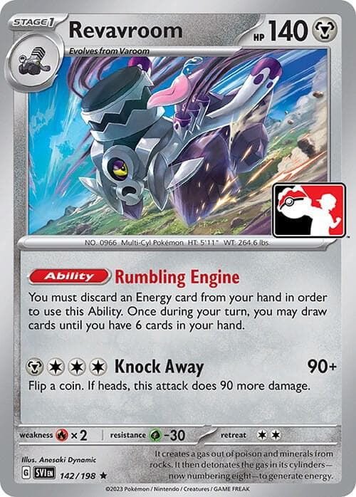 Revavroom — Prize Pack Series Cards 142 Pokémon card