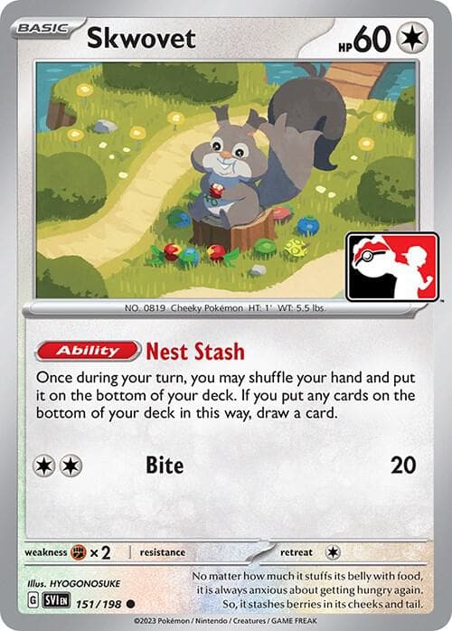 Skwovet — Prize Pack Series Cards 151 Pokémon card