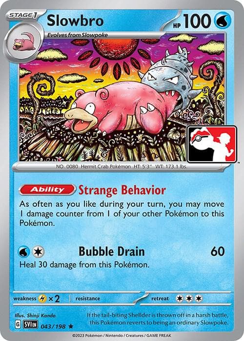 Slowbro — Prize Pack Series Cards 43 Pokémon card
