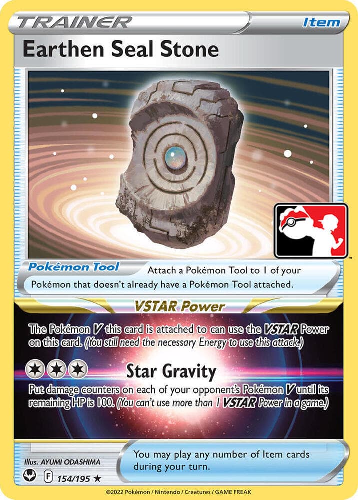 Earthen Seal Stone — Prize Pack Series Cards 154 Pokémon card