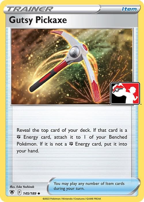 Gutsy Pickaxe — Prize Pack Series Cards 145 Pokémon card