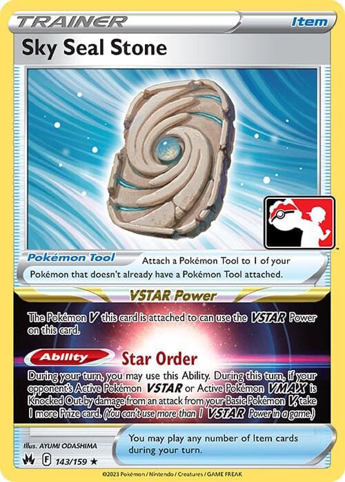 Sky Seal Stone — Prize Pack Series Cards 143 Pokémon card
