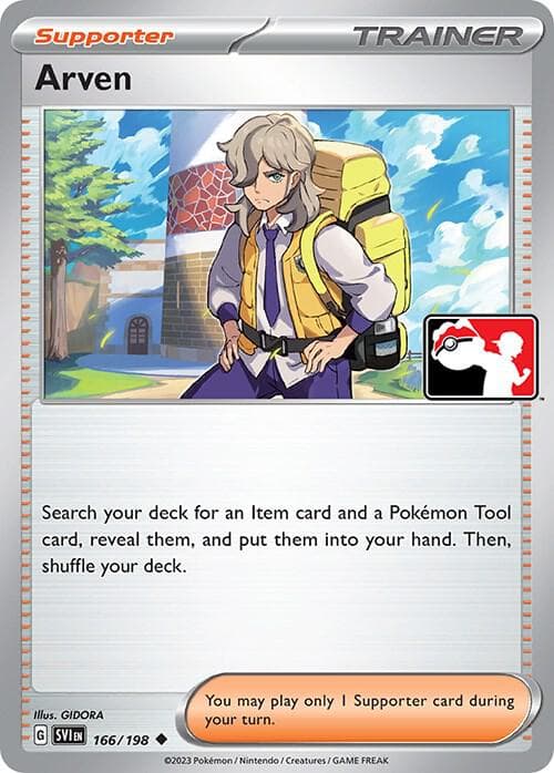 Arven — Prize Pack Series Cards 166 Pokémon card