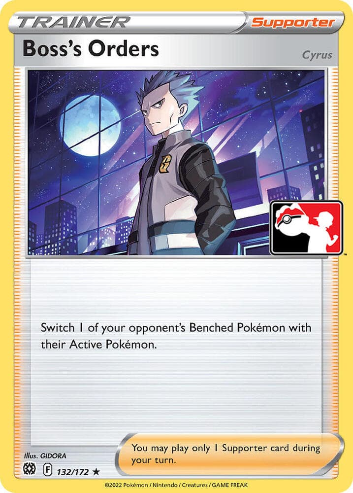 Boss's Orders [Cyrus] — Prize Pack Series Cards 132 Pokémon card