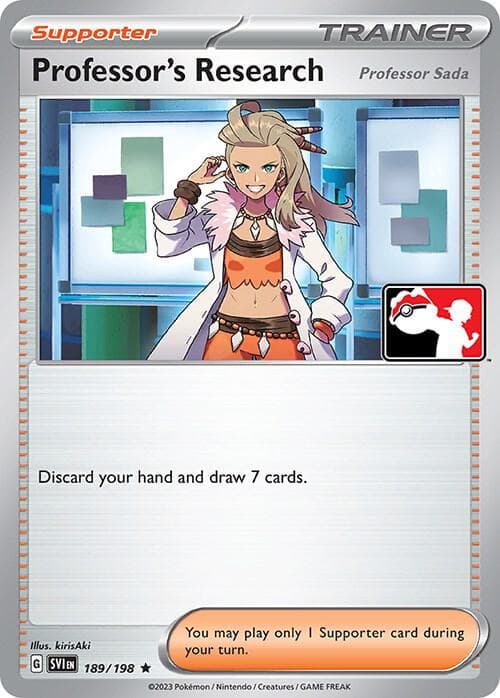 Professor's Research [Professor Sada] — Prize Pack Series Cards 189 Pokémon card