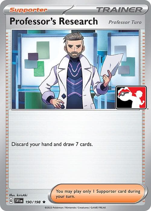 Professor's Research [Professor Turo] — Prize Pack Series Cards 190 Pokémon card