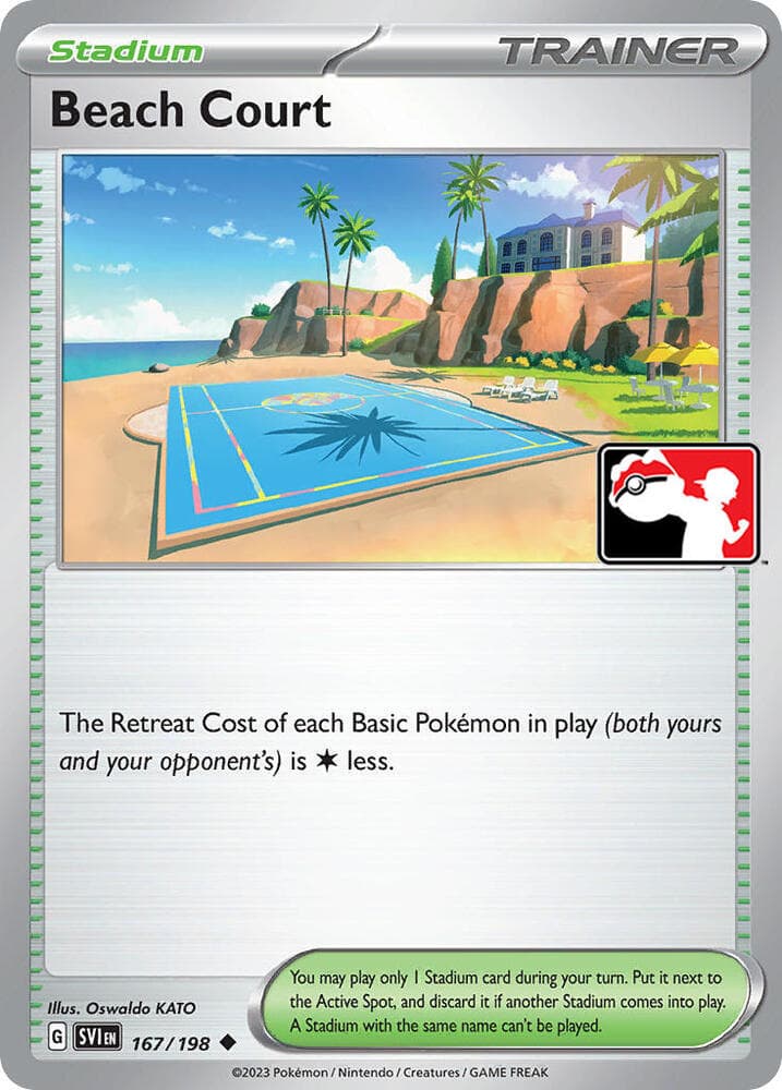 Beach Court — Prize Pack Series Cards 167 Pokémon card