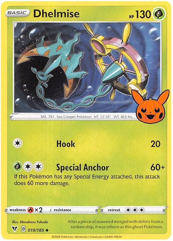 Dhelmise — Trick or Trade BOOster Bundle 2023 19 Pokémon card