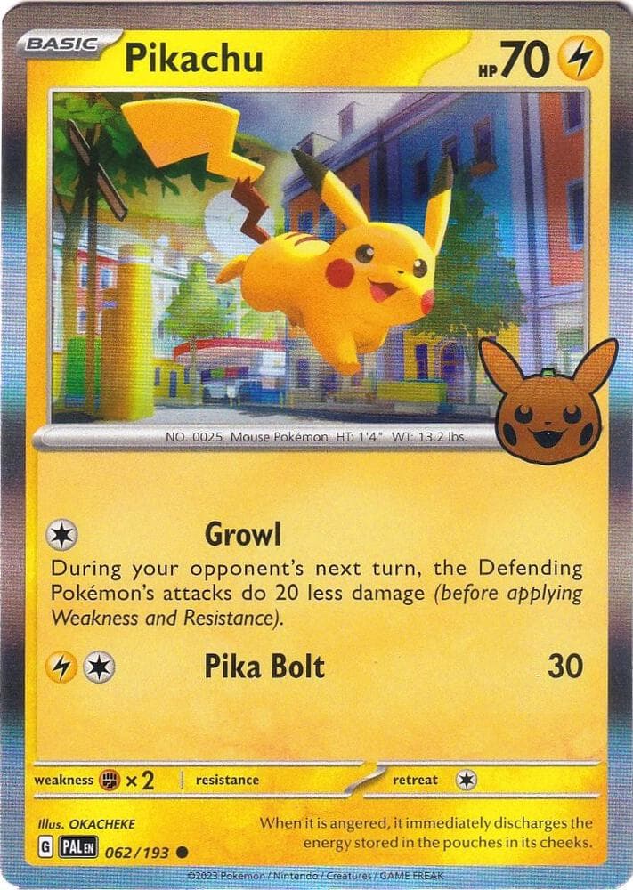 Pikachu — Trick or Trade BOOster Bundle 2023 62 Pokémon card
