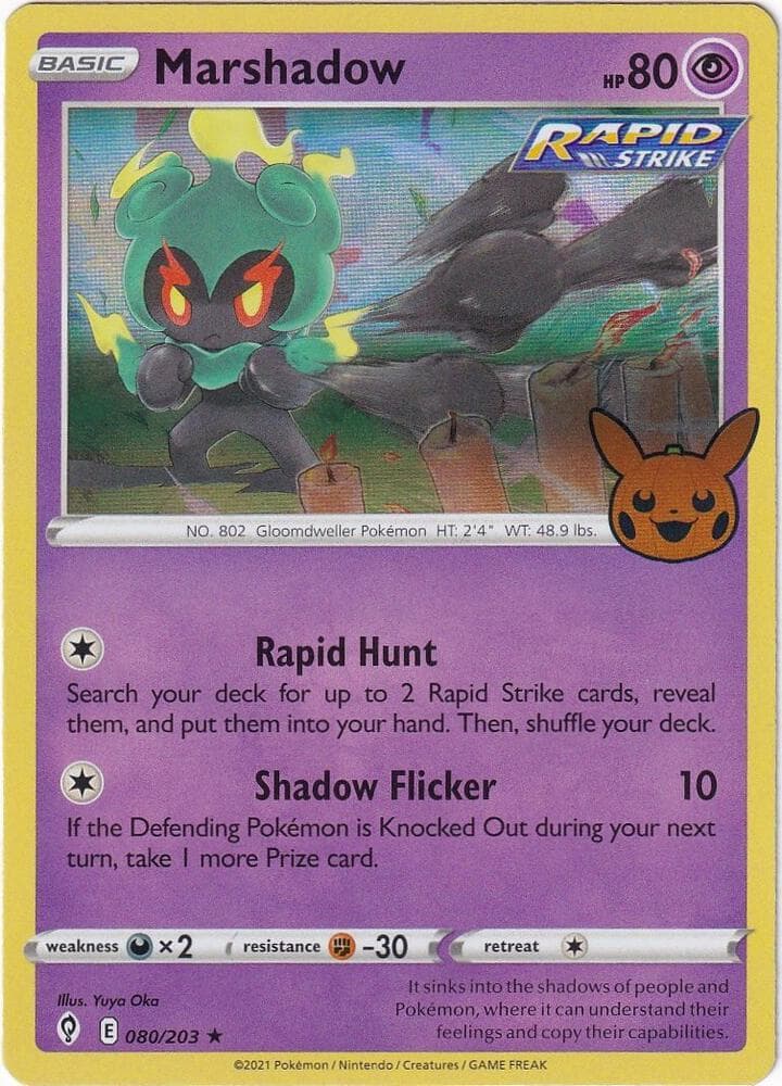 Marshadow — Trick or Trade BOOster Bundle 2023 80 Pokémon card