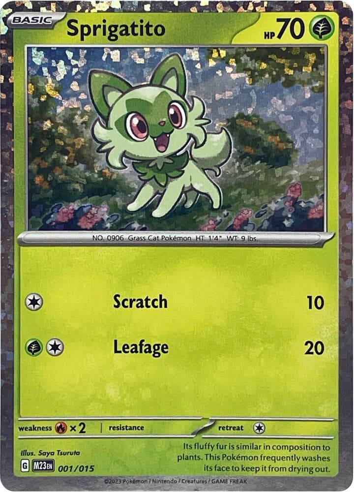 Sprigatito — McDonald's Promos 2023 1 Pokémon card