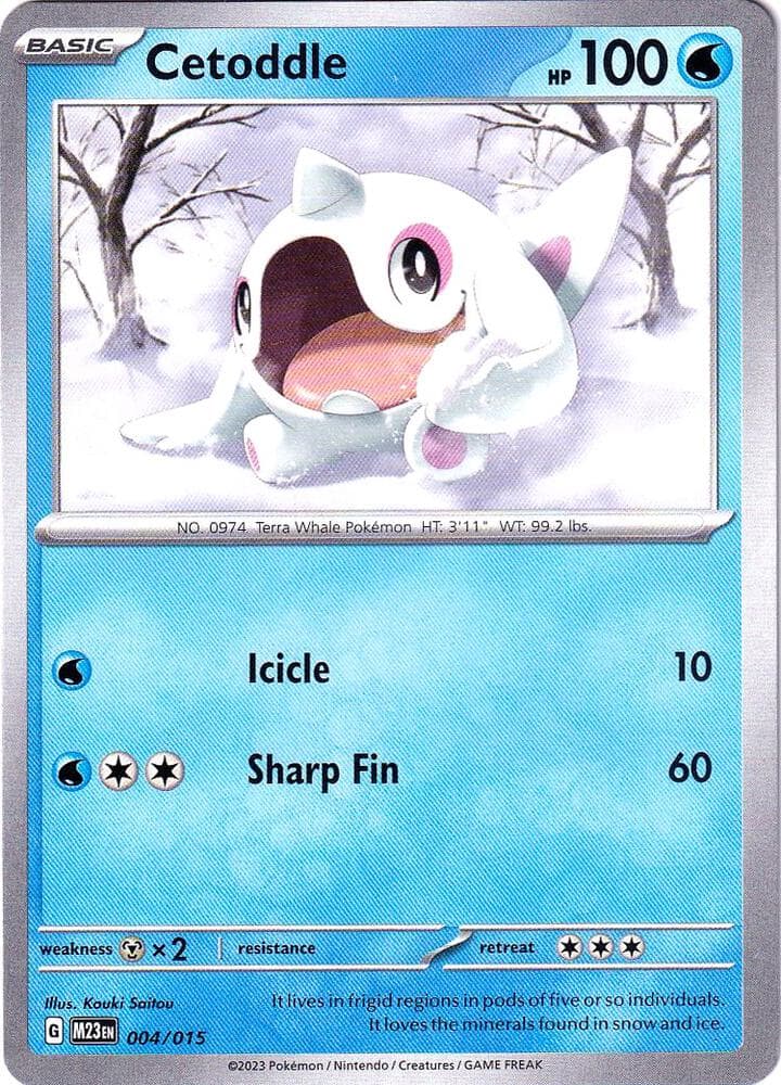 Cetoddle — McDonald's Promos 2023 4 Pokémon card