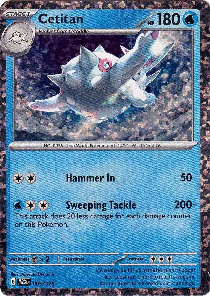 Cetitan — McDonald's Promos 2023 5 Pokémon card