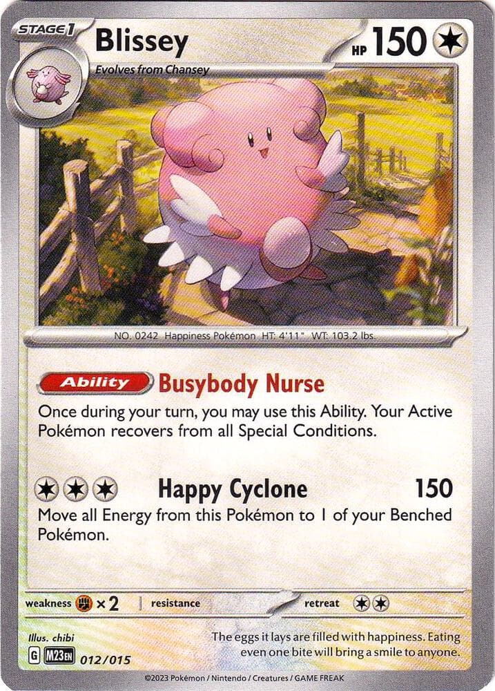Blissey — McDonald's Promos 2023 12 Pokémon card