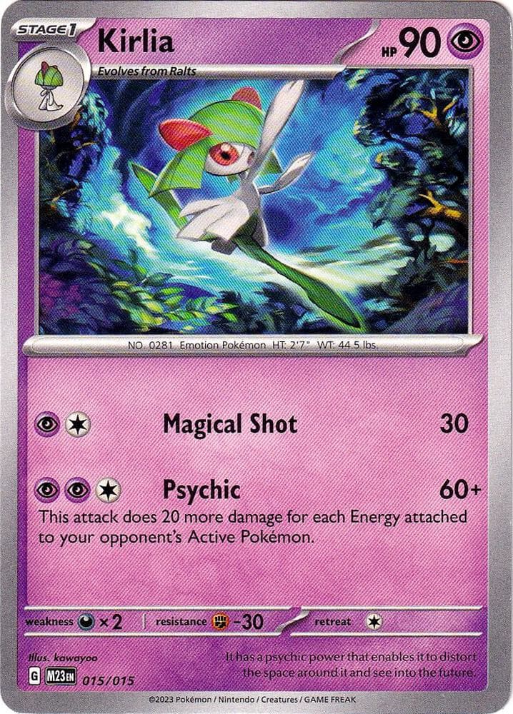 Kirlia — McDonald's Promos 2023 15 Pokémon card