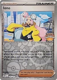 Iono - 185/193 (Regional Championships) — League & Championship Cards 185 Pokémon card