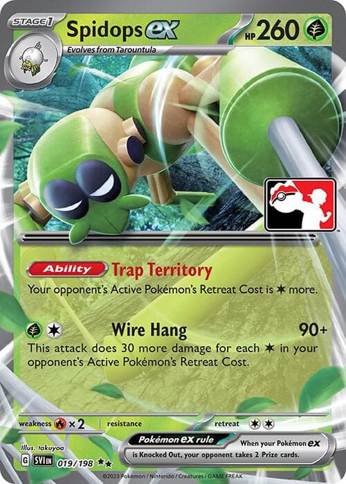 Spidops ex — Prize Pack Series Cards 19 Pokémon card