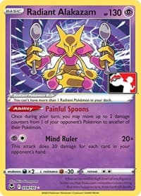 Radiant Alakazam — Prize Pack Series Cards 59 Pokémon card