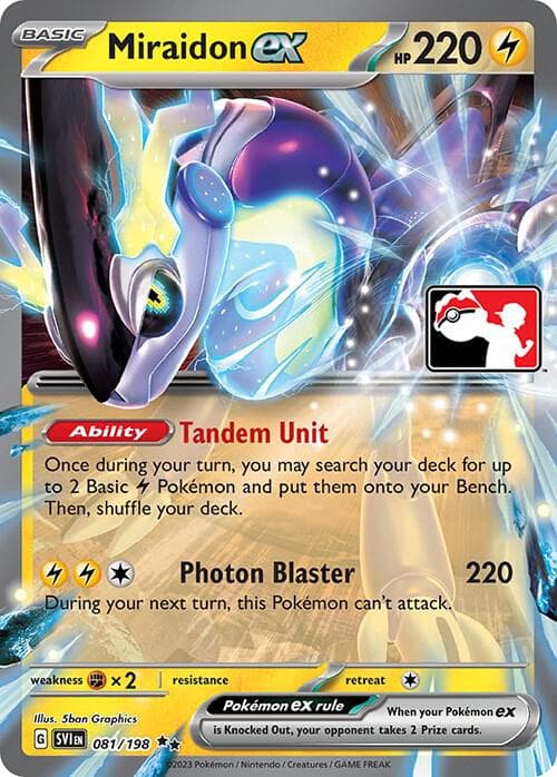 Miraidon ex — Prize Pack Series Cards 81 Pokémon card