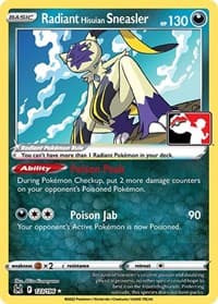 Radiant Hisuian Sneasler — Prize Pack Series Cards 123 Pokémon card