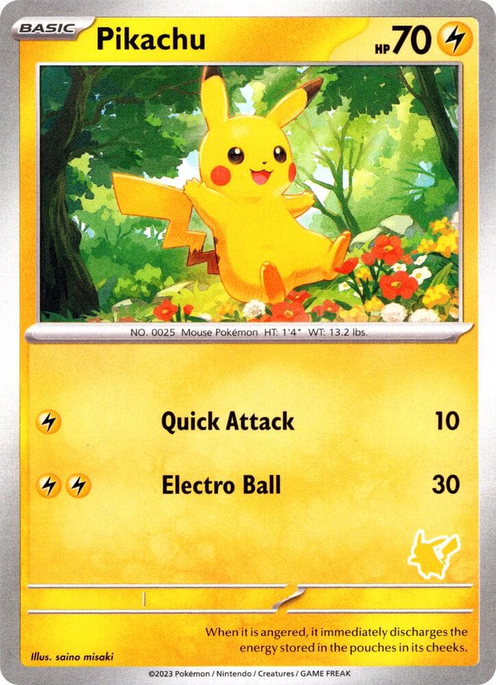 Pikachu — My First Battle p524060 Pokémon card