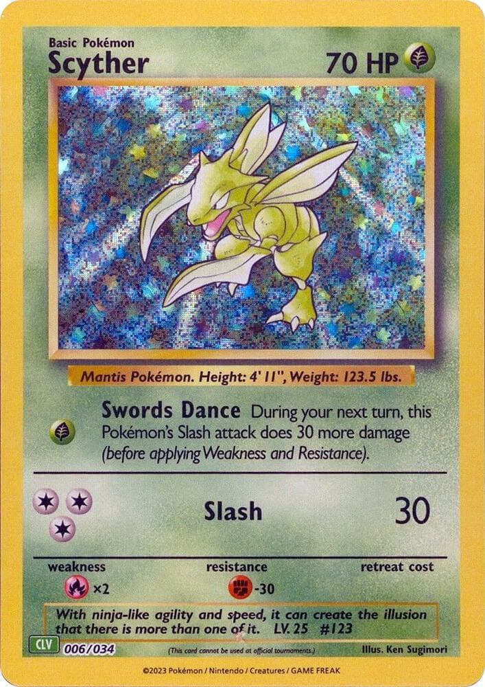 Scyther — Trading Card Game Classic 6 Pokémon card