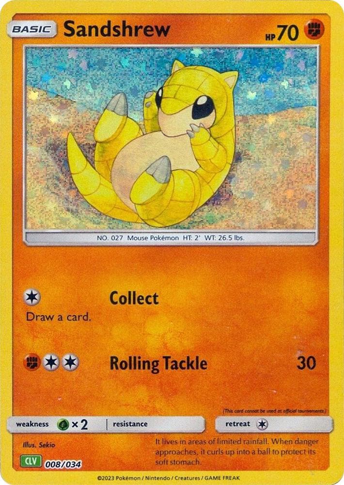 Sandshrew — Trading Card Game Classic 8 Pokémon card