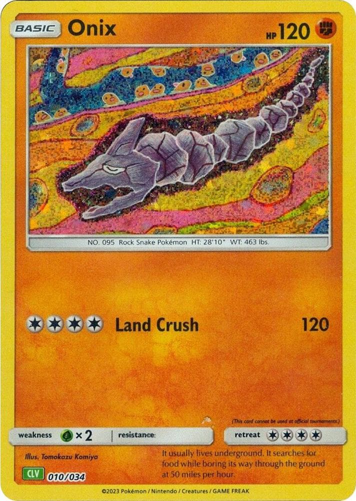 Onix — Trading Card Game Classic 10 Pokémon card