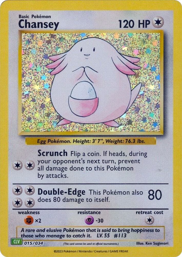 Chansey — Trading Card Game Classic 15 Pokémon card