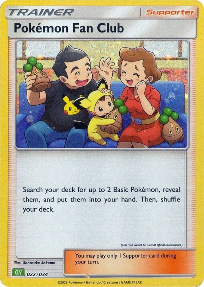 Pokemon Fan Club (CLV) — Trading Card Game Classic 22 Pokémon card