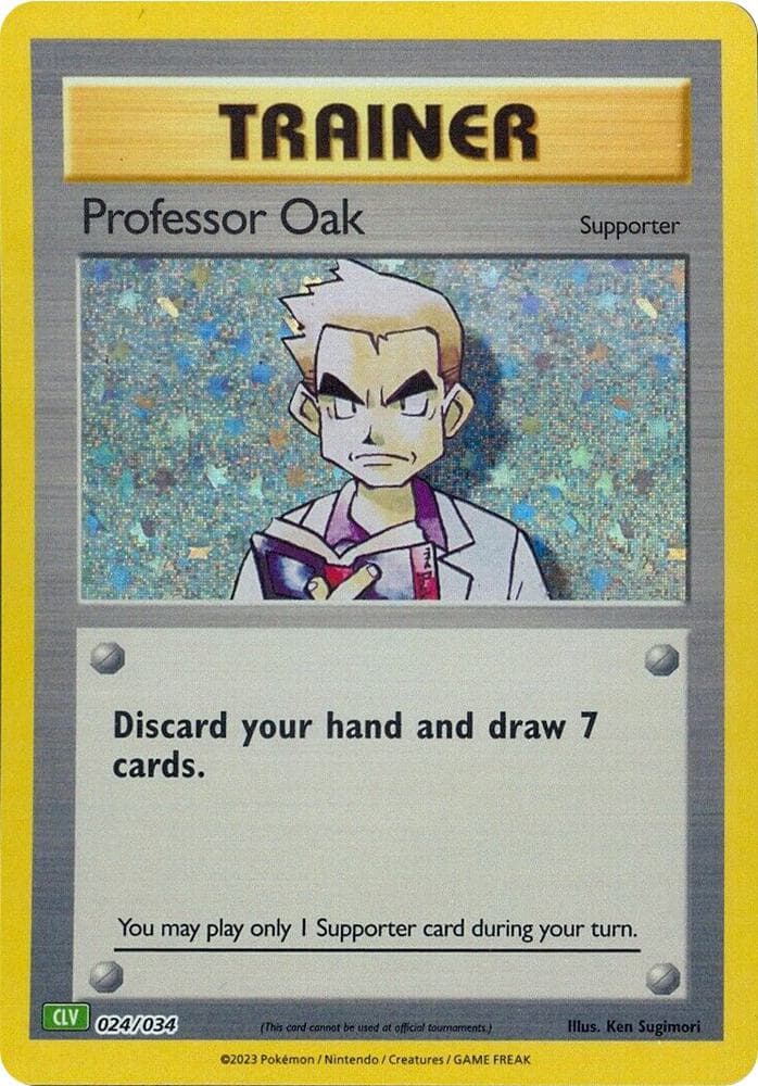 Professor Oak (CLV) — Trading Card Game Classic 24 Pokémon card