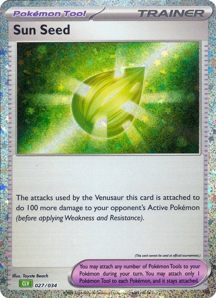 Sun Seed — Trading Card Game Classic 27 Pokémon card