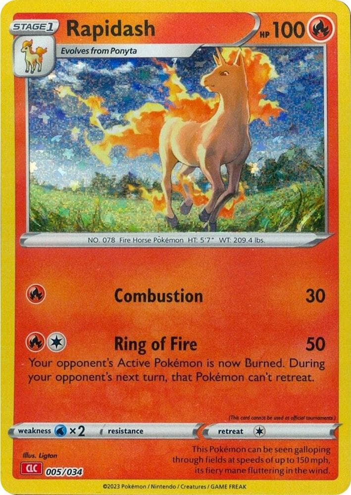 Rapidash — Trading Card Game Classic 5 Pokémon card